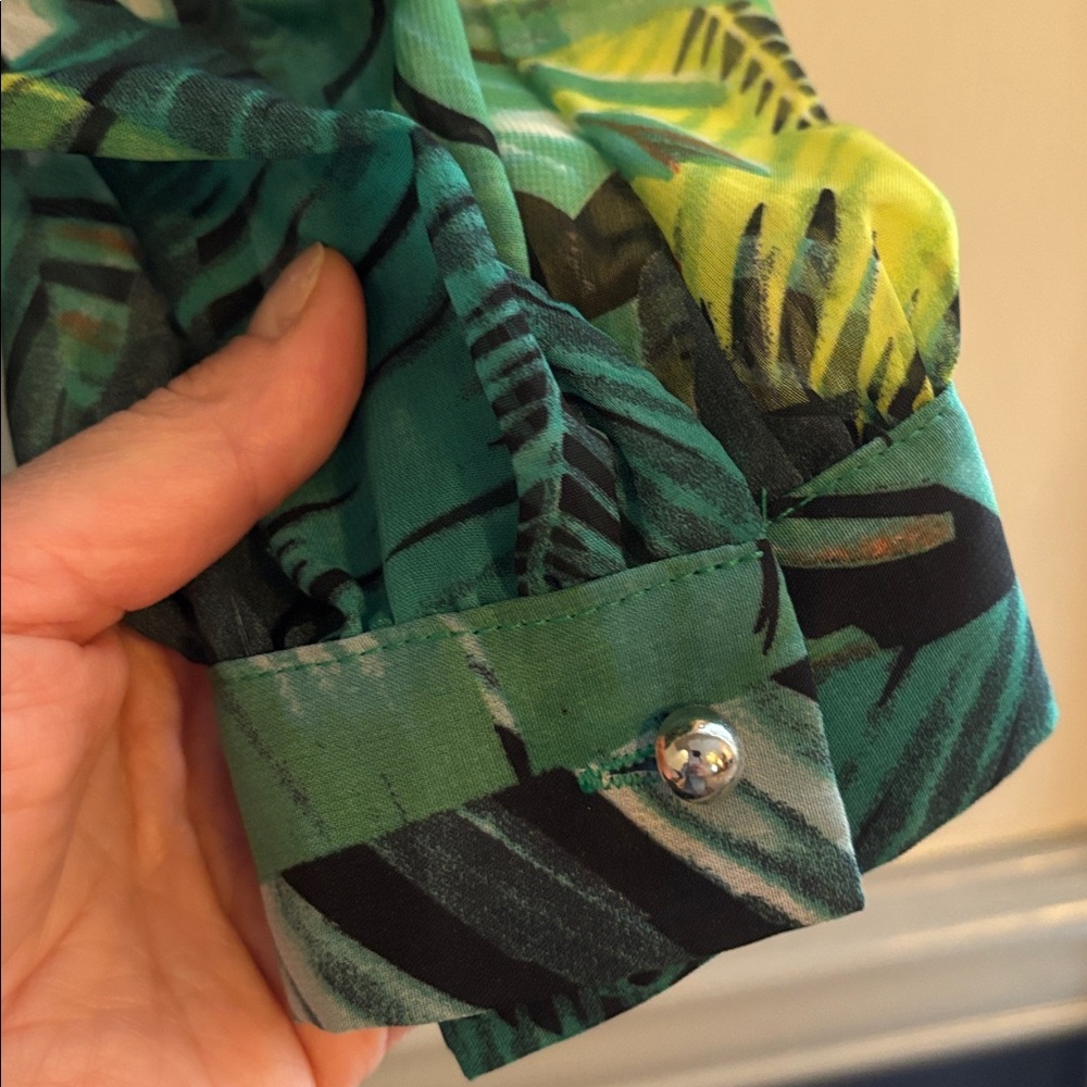 Tropical Leaf Print Maxi Dress - Picture 6 of 11